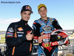 Fabio a été félicité par Dani de son titre de champion du moto3 en CEV 